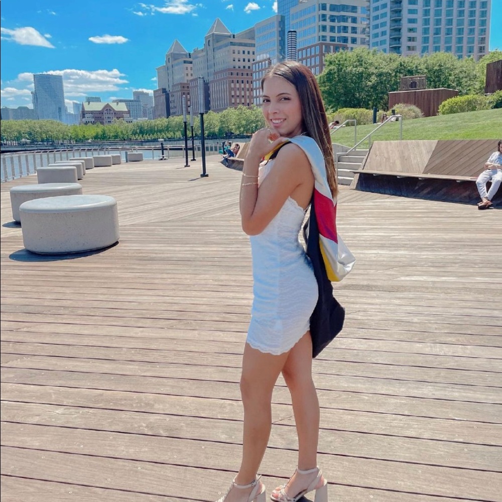White mini dress from Hello Molly